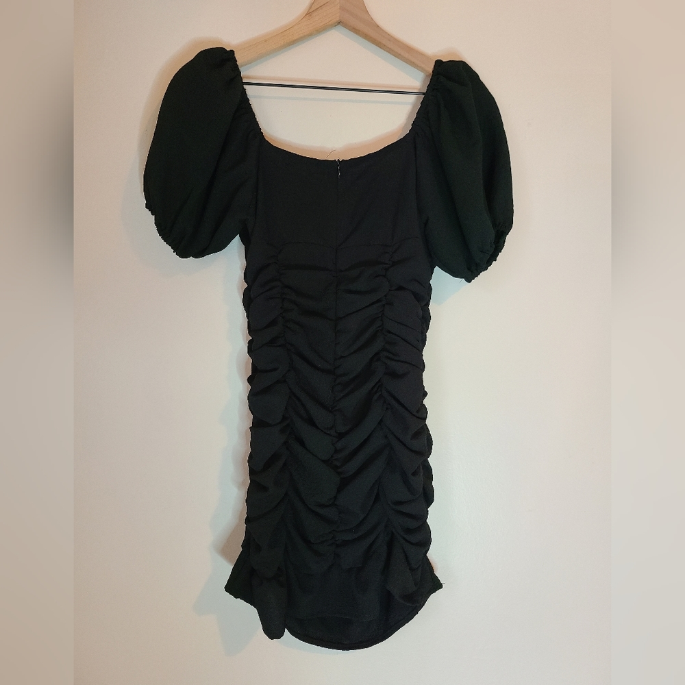 My Chic mini puff sleeve dress